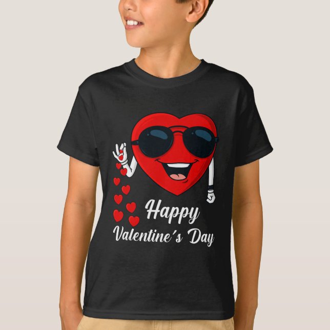 Happy Valentines Day Cute Heart Bae Fun Salting He T-Shirt (Front)