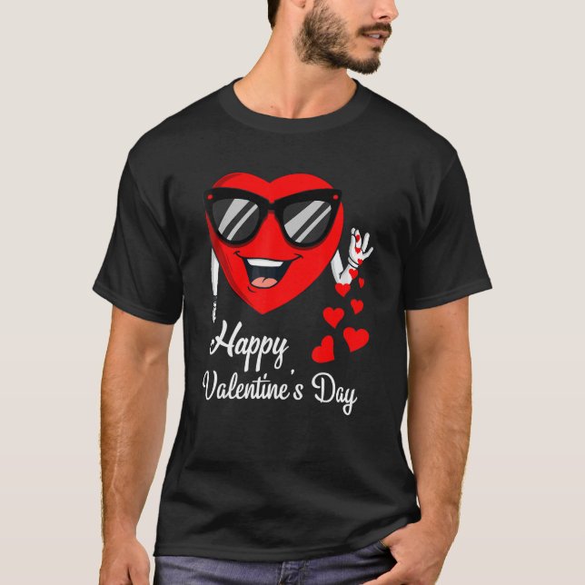 Happy Valentines Day Cute Heart Bae Funny Salting  T-Shirt (Front)