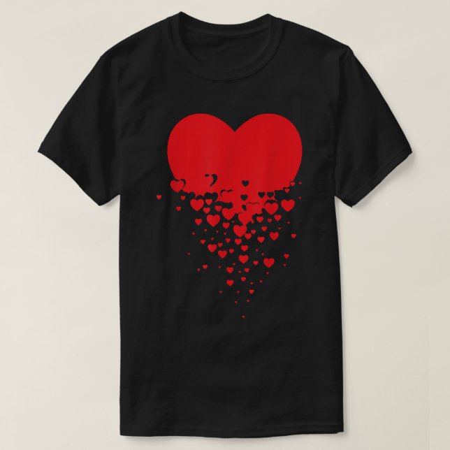 Happy Valentines Day Cute Heart Valentine Cool  T-Shirt (Design Front)