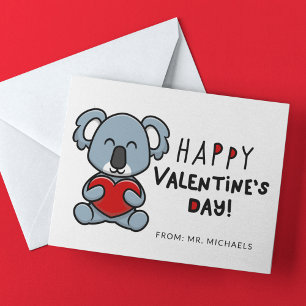 HAPPY VALENTINE'S DAY Cute Koala Bear
