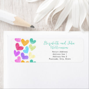 Happy Valentines Day Cute Pastel Hearts Custom