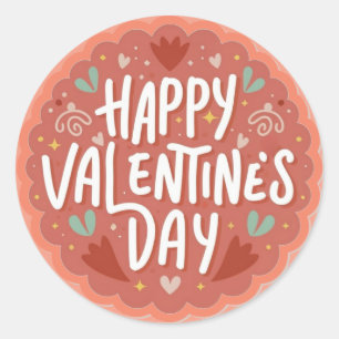 Happy Valentine's Day Cute Playful Sticker