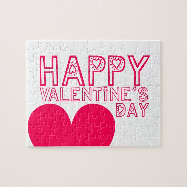 Happy Valentine's Day Cute puzzle (Horizontal)