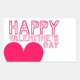 Happy Valentine's day Cute R Sticker