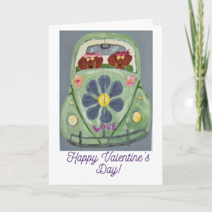 Happy Valentine's Day Dachshund Doggie Card