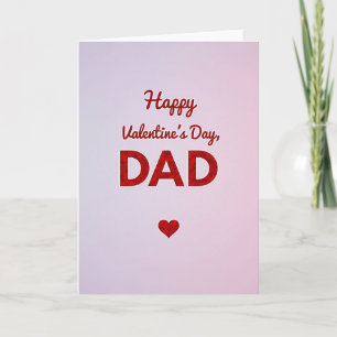 Happy Valentines Day Dad Striped Card
