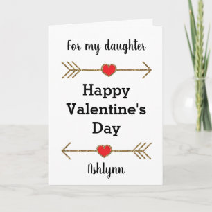 Happy Valentine's Day Daughter Card