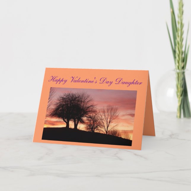 Happy Valentine's Day Daughter Greeting Card (Front)