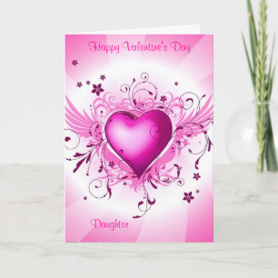 Happy Valentine's Day Daughter Holiday Card