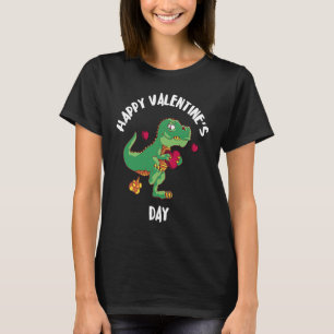 Happy Valentine's Day Dino Hearts rex Love Dinosau T-Shirt