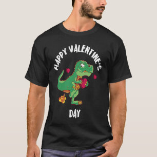 Happy Valentine's Day Dino Hearts rex Love Dinosau T-Shirt