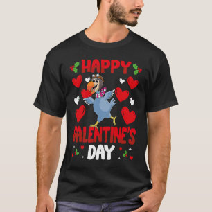 Happy Valentines Day Dodo Bird Heart Love Animal T-Shirt