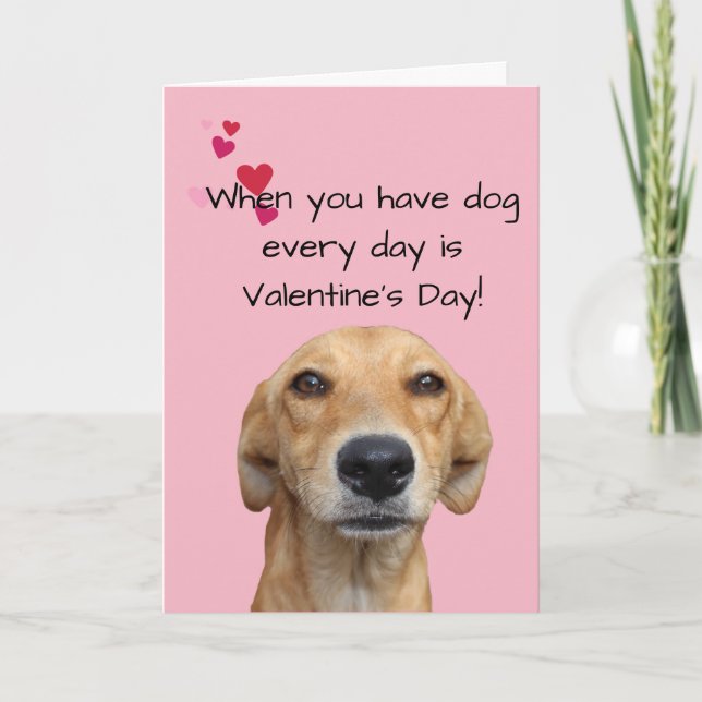Happy Valentine's Day Dog Lover Card (Front)