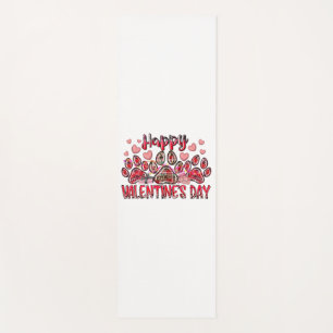 Happy Valentines Day Dog Pet Yoga Mat
