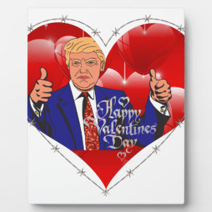 happy valentines day donald trump plaque