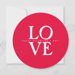 Happy Valentine's Day Elegant Greeting Holiday Card