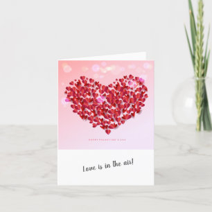 Happy Valentine's Day Elegant Greeting Holiday Card