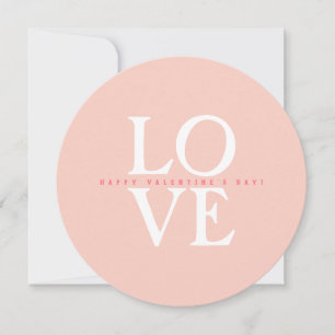 Happy Valentine's Day Elegant Greeting Holiday Card