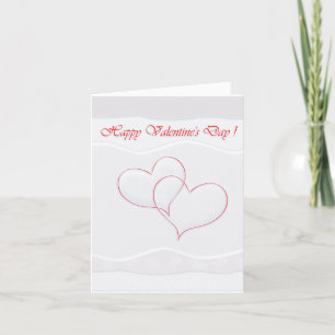 Happy Valentine's Day Elegant Modern Greeting Holiday Card