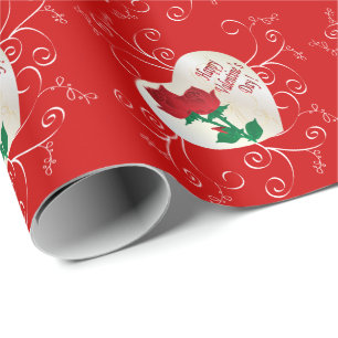 Happy Valentine's Day Elegant Wrapping Paper