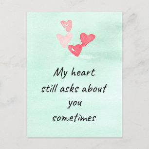 Happy Valentine's Day Ex Boyfriend Hearts Pink Holiday Postcard