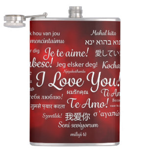 Happy Valentine's Day Flask