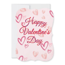 Happy Valentine's Day Flat Card
