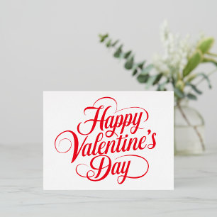 Happy Valentine's Day Foil Holiday Post Card