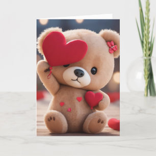 Happy Valentines Day -Folded Greeting Card
