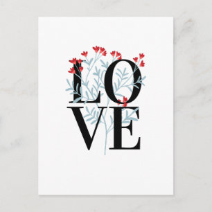 Happy Valentine's Day For Lover Stylish    Holiday Postcard