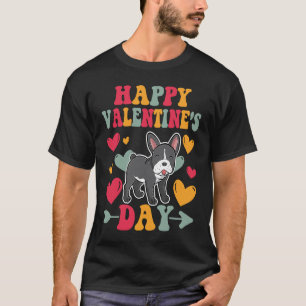 Happy Valentines Day French Bulldog Heart Love Gro T-Shirt