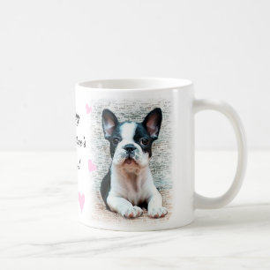 Happy Valentine's Day French Bulldog puppy mug