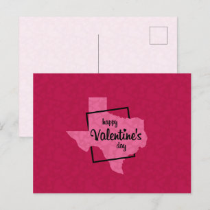 Happy Valentine's Day from Texas Postcard