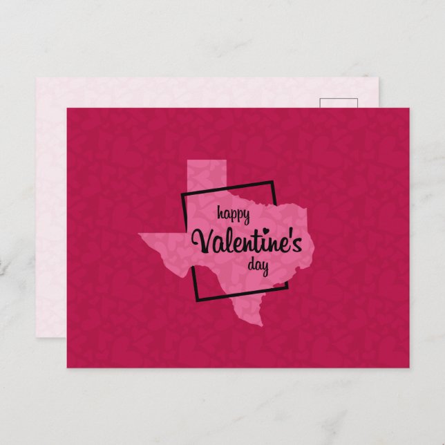 Happy Valentine's Day from Texas Postcard (Front/Back)