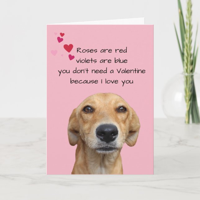 Happy Valentine's Day From The Dog Lover Card (Front)