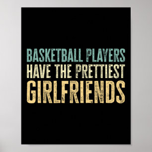 Happy Valentine's Day Fun Bysketbyll Player Valent Poster