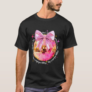 Happy Valentine's Day Funny Coquette Disco Ball Gi T-Shirt