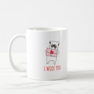 Happy Valentine's Day -Funny Dog Valentine Quotes  Coffee Mug