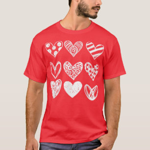 Happy Valentine's Day Funny Matching Hearts For Co T-Shirt