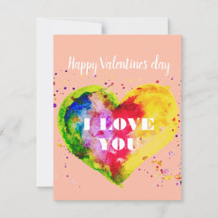 Happy Valentines Day Gay Couple LGBT Holiday Card