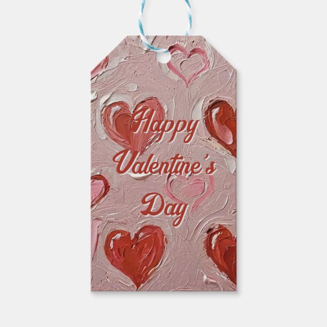Happy Valentine's Day Gift Tags (Front)