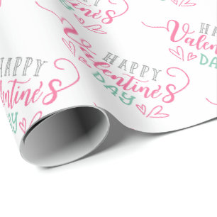 Happy Valentine's Day Gift Wrapping Paper Wrap