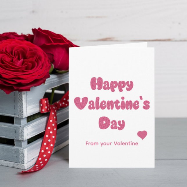Happy Valentine's Day Glitter Card (Creator Uploaded)