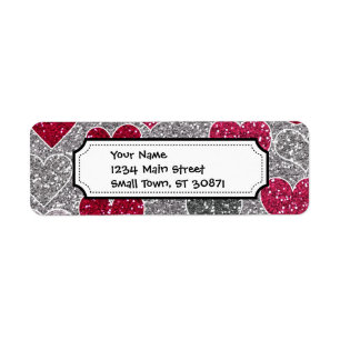 Happy Valentine's Day Glitter Love Bling Hearts
