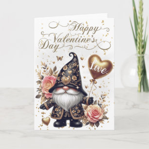 Happy Valentine's Day Gnome Card