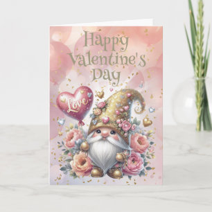 Happy Valentine's Day Gnome Card
