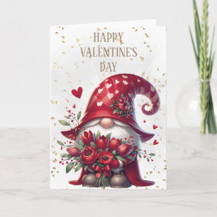 Happy Valentine's Day Gnome Card