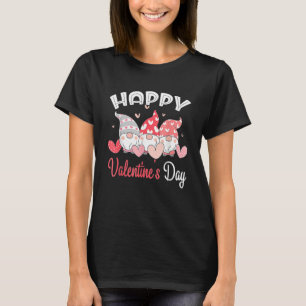 Happy Valentine's Day Gnome Heart For Women Men T-Shirt