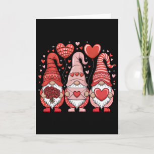 Happy Valentine's Day Gnomes Heart Cute Love Valen Card