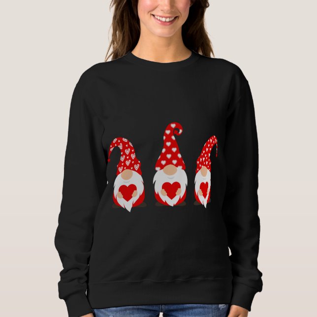 Happy Valentines Day Gnomes Sweatshirt (Front)